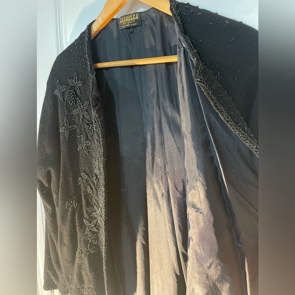 Women’s Lambswool Black Beaded Sweater from Isabella - Picture 7 of 16